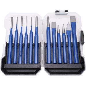 Unbranded 12Pcs Chisel Punch Kit Conical Cylindrical Flat Unbranded 12Pcs Chisel Punch Kit Conical Cylindrical Flat
