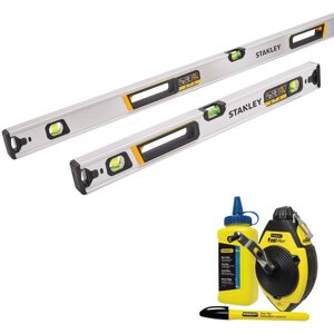 Stanley FatMax 600mm 1200mm Spirit Levels + Chalk Line FMHT43672-1 FMHT43676-1 Stanley FatMax 600mm 1200mm Spirit Levels + Chalk Line FMHT43672-1 FMHT43676-1