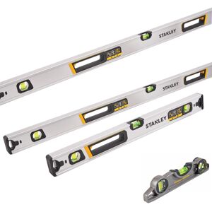 Stanley Fatmax Pro Box Beam 4 Piece Level Pack 6ft 4ft 2ft and Magnetic Torpedo Stanley Fatmax Pro Box Beam 4 Piece Level Pack 6ft 4ft 2ft and Magnetic Torpedo