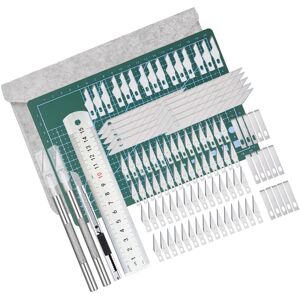Unbranded Durable Precision Craft Knife Set 110Pc Exacto Hobby Blade for Art Unbranded Durable Precision Craft Knife Set 110Pc Exacto Hobby Blade for Art