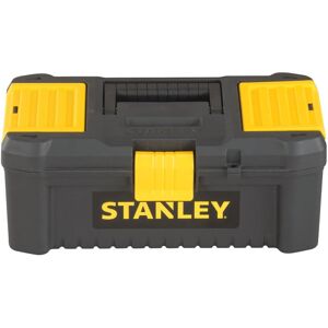 Stanley STST1-75514"Essential" 12.5" Toolbox with Plastic Latches, Black/Yellow Stanley STST1-75514"Essential" 12.5" Toolbox with Plastic Latches, Black/Yellow