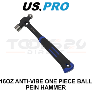 US PRO Tools 16OZ Anti-Vibe One Piece Ball Pein Hammer 4623 US PRO Tools 16OZ Anti-Vibe One Piece Ball Pein Hammer 4623