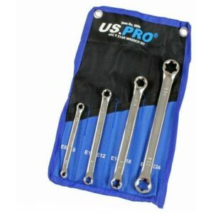 US PRO Tools 4pc Double E-Torx / Female Tox Star Wrench Spanner Set E6 - E24 US PRO Tools 4pc Double E-Torx / Female Tox Star Wrench Spanner Set E6 - E24