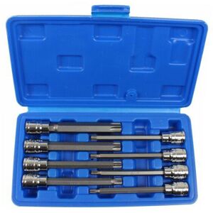 US Pro Tools 8pc 3/8" DR Star Bit Socket Set Long Torx Torx Bits T25-T60 3303 US Pro Tools 8pc 3/8" DR Star Bit Socket Set Long Torx Torx Bits T25-T60 3303