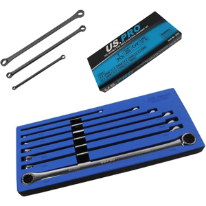 US PRO 7pc Aviation Double Ended Ring Extra Long Spanner Set 8 - 24mm US PRO 7pc Aviation Double Ended Ring Extra Long Spanner Set 8 - 24mm