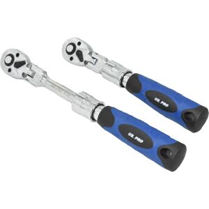 US PRO 1/4" Dr 72 Teeth 180mm to 235mm Flexible Extendable Ratchet US PRO 1/4" Dr 72 Teeth 180mm to 235mm Flexible Extendable Ratchet