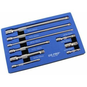 US PRO Tools 9pc 1/4" 3/8" 1/2" Dr Extension Bar Set, Sockets bars US PRO Tools 9pc 1/4" 3/8" 1/2" Dr Extension Bar Set, Sockets bars