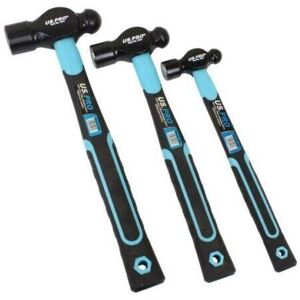 US PRO Tools - 3PC Ball Pein 4543 - Fibreglass - Hammer US PRO Tools - 3PC Ball Pein 4543 - Fibreglass - Hammer