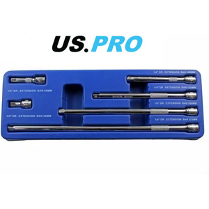 US PRO 6pc 1/4 dr Extension Bar Set 32, 50, 100, 150, 200 & 275mm 4185 US PRO 6pc 1/4 dr Extension Bar Set 32, 50, 100, 150, 200 & 275mm 4185