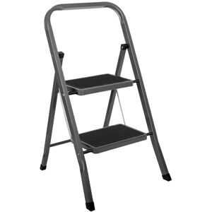 Futura 2 Step Grey Ladder Heavy Duty Folding Stool Futura 2 Step Grey Ladder Heavy Duty Folding Stool