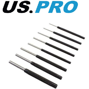 US PRO Tools 8 PC Pin Punch Set Drifting Parallel Punches 2.4mm - 9.5mm 3281 US PRO Tools 8 PC Pin Punch Set Drifting Parallel Punches 2.4mm - 9.5mm 3281