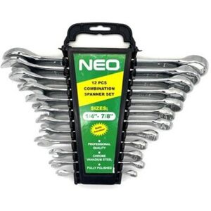 Neilsen 12PC SPANNER SET SAE AF IMPERIAL COMBINATION POLISHED WRENCH RING OPEN CT0325 Neilsen 12PC SPANNER SET SAE AF IMPERIAL COMBINATION POLISHED WRENCH RING OPEN CT0325