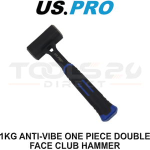 US PRO Tools 1kg Anti-Vibe One Piece Double Face Club Hammer 4625 US PRO Tools 1kg Anti-Vibe One Piece Double Face Club Hammer 4625