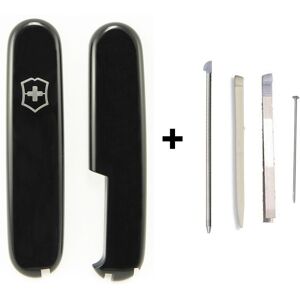 (black) Genuine Victorinox 91mm Scales Plus Handle Kit With Spares Tweezer Tooth (black) Genuine Victorinox 91mm Scales Plus Handle Kit With Spares Tweezer Tooth