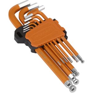 Sealey AK71750 Premier Imperial Long Hex Key Set Ball-End 9pc Sealey AK71750 Premier Imperial Long Hex Key Set Ball-End 9pc
