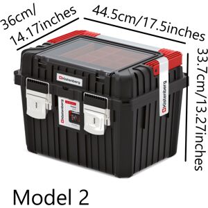 Prosperplast (Model 2) PLASTIC TOOL BOX CHEST SET HANDLE TRAY COMPARTMENT DIY STORAGE TOOLBOX Prosperplast (Model 2) PLASTIC TOOL BOX CHEST SET HANDLE TRAY COMPARTMENT DIY STORAGE TOOLBOX