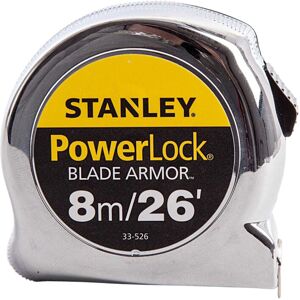 (8m, Silver) Stanley Powerlock Tape Measure (8m, Silver) Stanley Powerlock Tape Measure