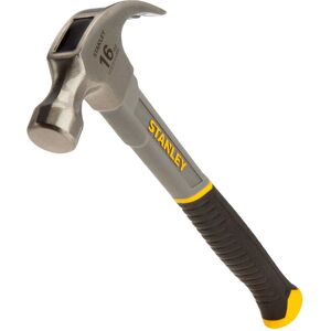 (450g, Silver/Yellow/Black) Stanley STHT0-51310 Curved Fibreglass Claw Hammer (450g, Silver/Yellow/Black) Stanley STHT0-51310 Curved Fibreglass Claw Hammer