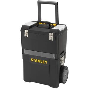 Stanley Mobile Work Centre Toolbox, 2-in-1 Rolling Workshop with Stackable Units Stanley Mobile Work Centre Toolbox, 2-in-1 Rolling Workshop with Stackable Units