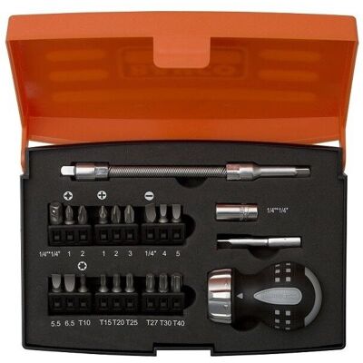 Bahco 808050s22 Stubby Ratchet Screwdriver Set (22 Pieces) Bahco 808050s22 Stubby Ratchet Screwdriver Set (22 Pieces)