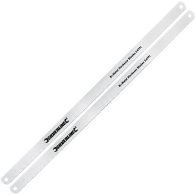 Silverline 300mm Bi-Metal Hacksaw Blades Pack (18TPI) x2 Silverline 300mm Bi-Metal Hacksaw Blades Pack (18TPI) x2