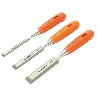 Bahco 414-S3-EUR Bevel Edge Chisel Set of 3: 12, 18 & 25mm Bahco 414-S3-EUR Bevel Edge Chisel Set of 3: 12, 18 & 25mm