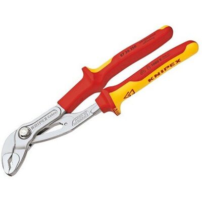 Knipex 87 26 250 SB VDE Cobra Water Pump Pliers 250mm Knipex 87 26 250 SB VDE Cobra Water Pump Pliers 250mm