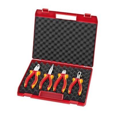 Knipex 00 20 15 VDE Pliers Set In Case 4 Piece Knipex 00 20 15 VDE Pliers Set In Case 4 Piece