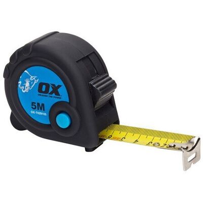 OX TOOLS - ox-t029105 - 5 m - Rubberized - Measuring tape OX TOOLS - ox-t029105 - 5 m - Rubberized - Measuring tape