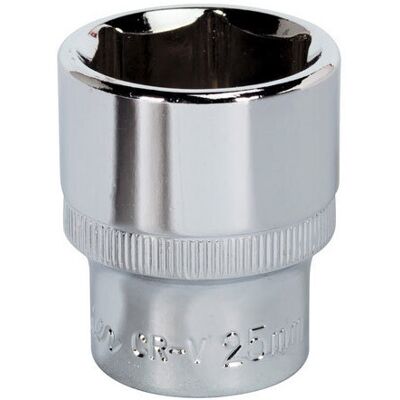 Sealey SP1225 25mm 1/2"Sq Drive Fully Polished WallDrive Socket Sealey SP1225 25mm 1/2"Sq Drive Fully Polished WallDrive Socket
