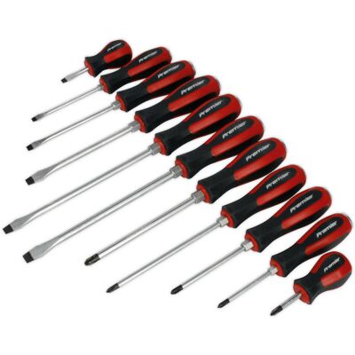 Loops - 11 PACK Hammer Through Screwdriver Set - Hardened Steel - Chisel Cap - Hand Tool Set Loops - 11 PACK Hammer Through Screwdriver Set - Hardened Steel - Chisel Cap - Hand Tool Set