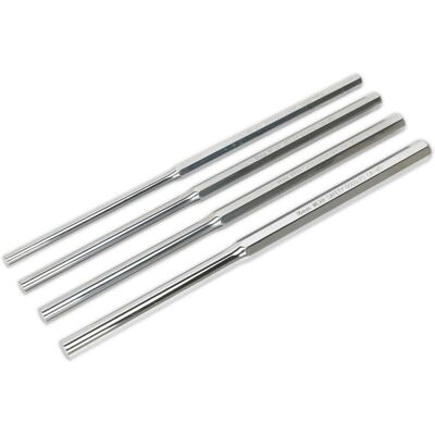 Loops 4 Piece 350mm Extra-Long Parallel Pin Punch Set - Hardened & Tempered - Chromoly Loops 4 Piece 350mm Extra-Long Parallel Pin Punch Set - Hardened & Tempered - Chromoly