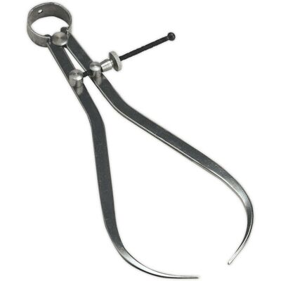 Loops 200mm External Spring Caliper - Adjusting Washer & Nut - Brushed Metal Finish Loops 200mm External Spring Caliper - Adjusting Washer & Nut - Brushed Metal Finish