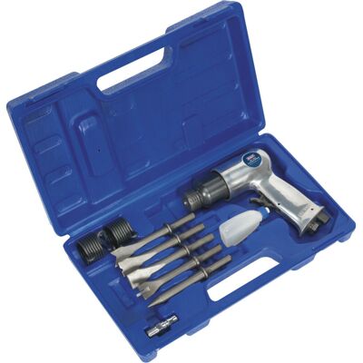 Loops Medium Stroke Air Hammer & Chisel Kit - 1/4" BSP - 32mm Stroke - Storage Case Loops Medium Stroke Air Hammer & Chisel Kit - 1/4" BSP - 32mm Stroke - Storage Case