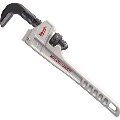 Milwaukee 48 22 7214 48227214 Aluminium Pipe Wrench-14 Inch, Red/Black/Silver Milwaukee 48 22 7214 48227214 Aluminium Pipe Wrench-14 Inch, Red/Black/Silver