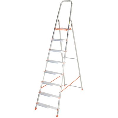 Loops - 1.7m Aluminium Step Ladder - 8T - AntiSlip - Ladder Loops - 1.7m Aluminium Step Ladder - 8T - AntiSlip - Ladder