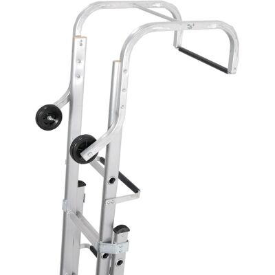 Loops 13 + 11 Rung Roof Ladder & Ridge Safety Hook Double Section 6m MAX Grip Steps Loops 13 + 11 Rung Roof Ladder & Ridge Safety Hook Double Section 6m MAX Grip Steps