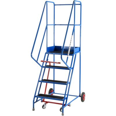Loops 4 Tread Mobile Warehouse Stairs Anti Slip Steps 2m Portable Safety Ladder Loops 4 Tread Mobile Warehouse Stairs Anti Slip Steps 2m Portable Safety Ladder