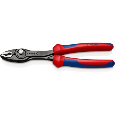 Knipex 82 02 200 TwinGrip Slip Joint Pliers With Multi-Component Grips Knipex 82 02 200 TwinGrip Slip Joint Pliers With Multi-Component Grips
