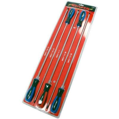 Neilsen Pound Thru Extra Long 450mm Phillips Pozi & Slotted 5pc Screwdriver Set (CT4033) Neilsen Pound Thru Extra Long 450mm Phillips Pozi & Slotted 5pc Screwdriver Set (CT4033)