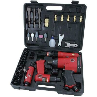 Air Tool Kit- 33pc 1/2" Drive Kit- Wrench Ratchet Grinder Hammer(Neilsen CT1091) Air Tool Kit- 33pc 1/2" Drive Kit- Wrench Ratchet Grinder Hammer(Neilsen CT1091)