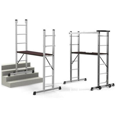 Unbranded - Telescopic Ladder - Aluminum - Rugged - Ladder Unbranded - Telescopic Ladder - Aluminum - Rugged - Ladder