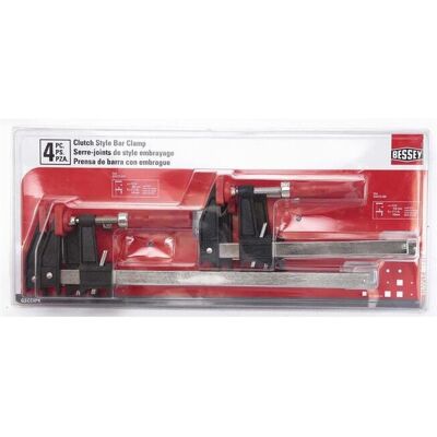 Bessey 600 lbs Clutch Style Bar Clamp Set Bessey 600 lbs Clutch Style Bar Clamp Set