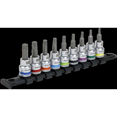 Sealey TRX-Star Socket Bit Set - Platinum Series - 9pc Sealey TRX-Star Socket Bit Set - Platinum Series - 9pc
