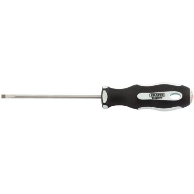 Draper Plain Slot Soft Grip Parallel Tip Screwdriver, 3 x 75mm Draper Plain Slot Soft Grip Parallel Tip Screwdriver, 3 x 75mm