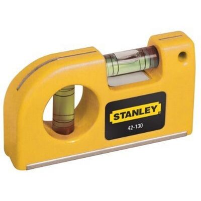Stanley 0-42-130 Pocket Level magnetic horizontalvertical Yellow Stanley 0-42-130 Pocket Level magnetic horizontalvertical Yellow