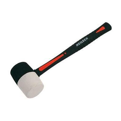 Neilsen Rubber Mallet 16oz White No Mark & Black Hammer Fibreglass Camping Paving CT3553 Neilsen Rubber Mallet 16oz White No Mark & Black Hammer Fibreglass Camping Paving CT3553
