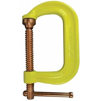 Bessey 013-CDF406CHV Drop Forged C Clamp, Hi-Vis Yellow - 6 in. Bessey 013-CDF406CHV Drop Forged C Clamp, Hi-Vis Yellow - 6 in.