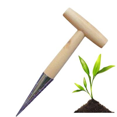Unbranded Planting hole digger Tshaped handle with hole punch planting tool Unbranded Planting hole digger Tshaped handle with hole punch planting tool