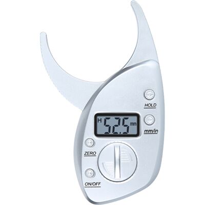 Unbranded Lightweight Digital Body Fat Caliper with Easy-silver gray Unbranded Lightweight Digital Body Fat Caliper with Easy-silver gray